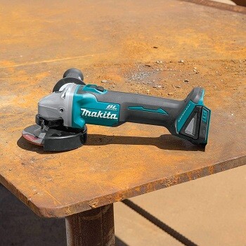 angle grinder on table