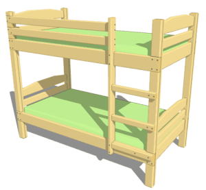 Picture plans for bunk beds