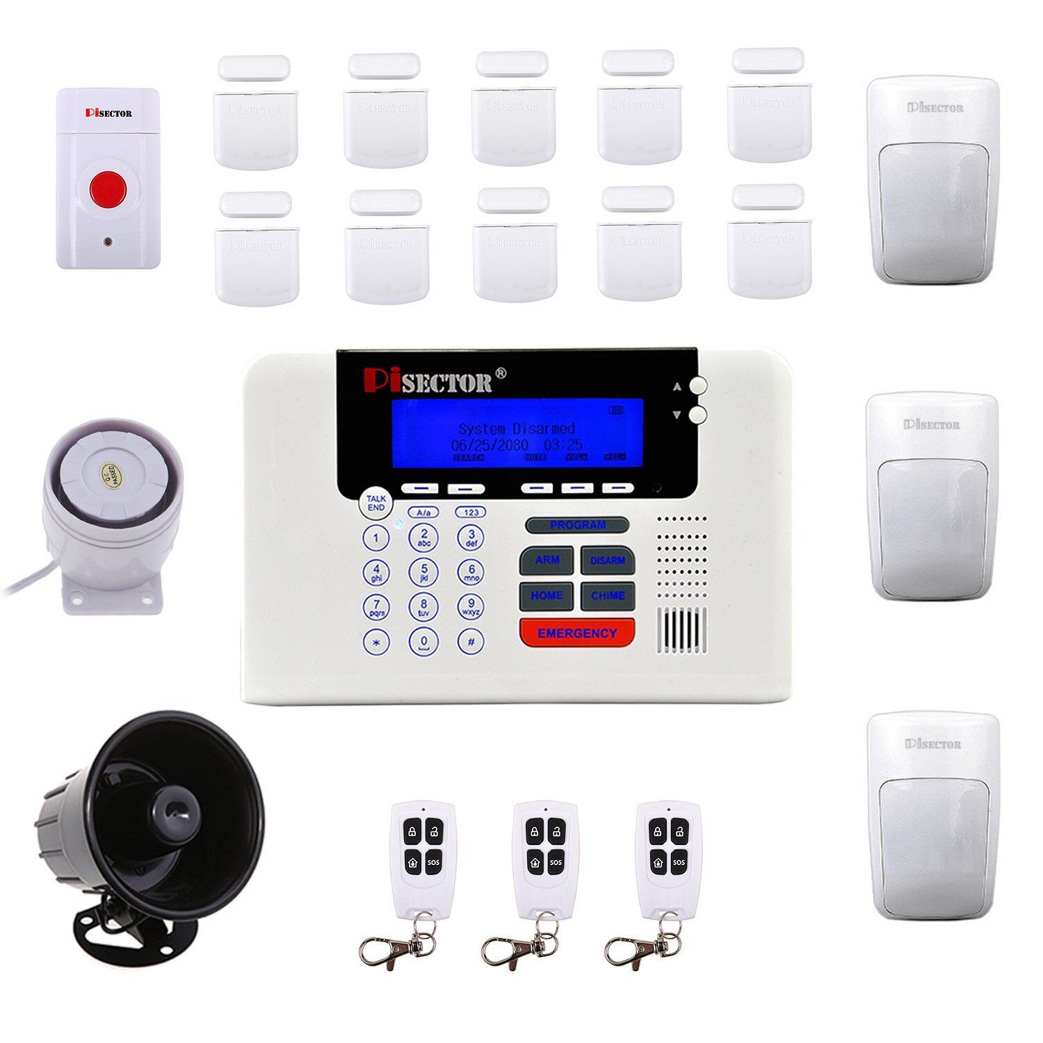 Professional Wireless home Security System PS03M