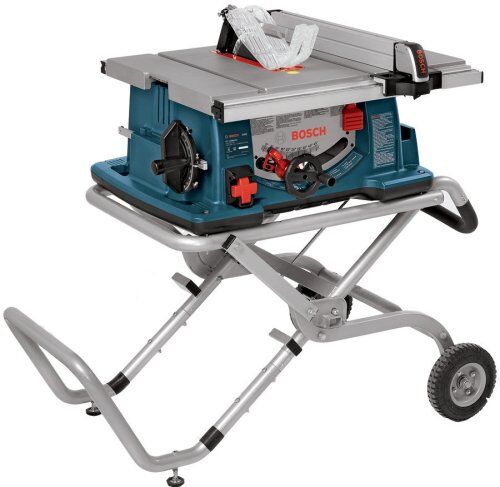 Side view of the Bosch 4100-09 table saw