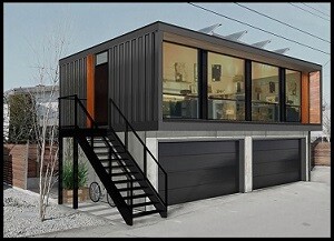 model of a container home
