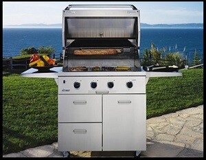 stainless steel gas grill